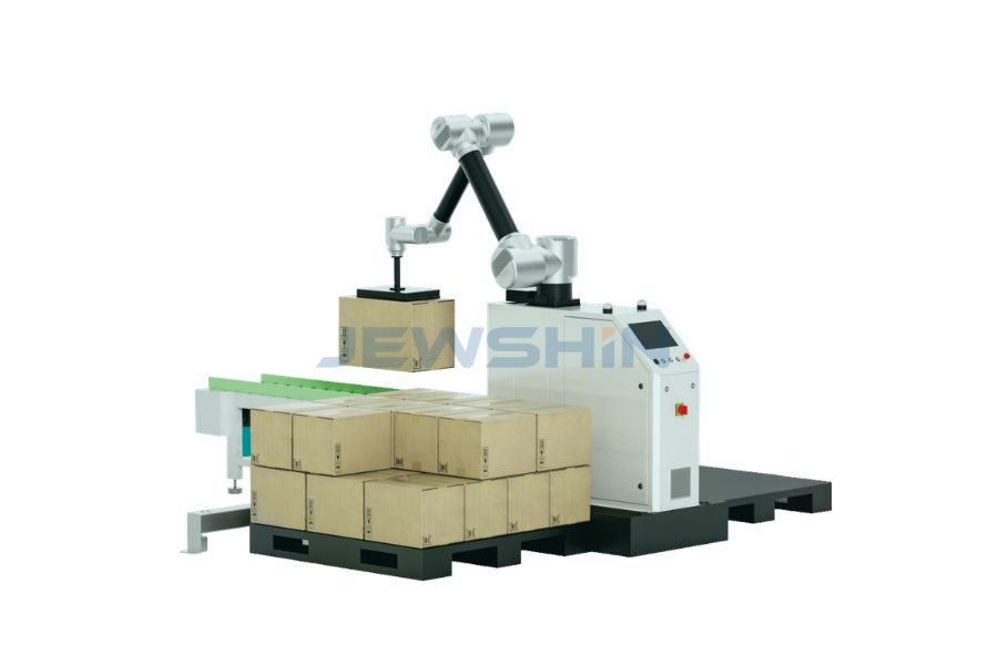 Роботизированное решение для совместной паллетизации для конечной упаковки: как выбрать правильную систему автоматизации для картонных коробок, пакетов и контейнеров